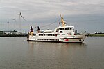 Vappen von Borkum in de haven van Delfzijl.jpg