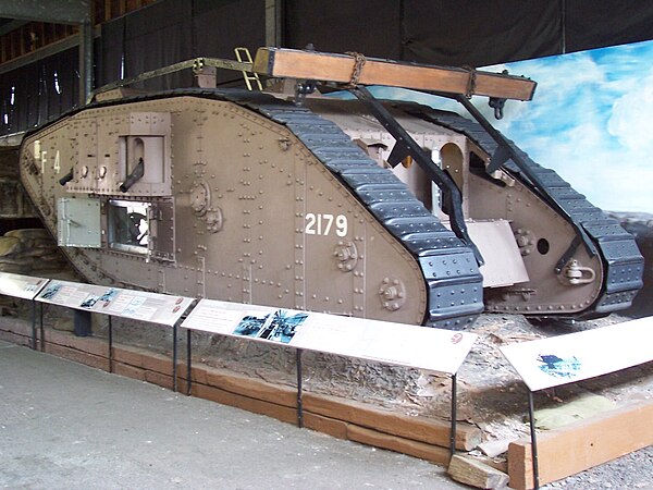 Flirt II, a WWI Mark IV "Female" tank, built by Metropolitan