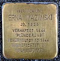 Stumbling block for Erna Wazinski in Braunschweig