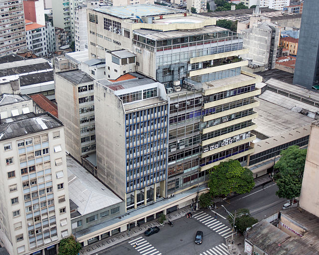 Current headquarters of Grupo Folha in São Paulo, where the newspapers that would later become Folha de S.Paulo started being printed in 1950, and to 