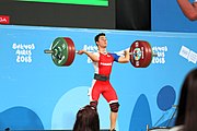 Deutsch: Gewichtheben bei den Olympischen Jugendspielen 2018; Tag 2, 10. Oktober 2018; Jungen 62 kg English: Weightlifting at the 2018 Summer Youth Olympics at 8 October 2018 – Boys' 62 kg