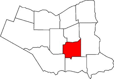 Location of Welland in the Niagara Region