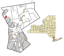 Westchester County New York incorporated and unincorporated areas Crugers highlighted.svg