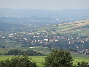 Widok na Bukowsko z drogi na Tokarnię - Panoramio (1) .jpg