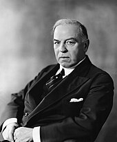 Prime Minister King, whose government disallowed three Alberta statutes in 1937 William Lyon Mackenzie King 1941 MIKAN 3722913 restored.jpg