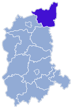 Localização do Condado de Strzelce-Drezdenko na Lubúsquia.