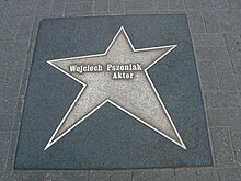 Wojciech Pszoniak's star on the Łódź Walk of Fame