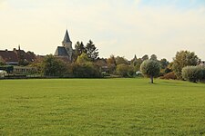 Zicht op het dorp.