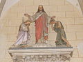 L'église paroissiale Saint-Mélar : groupe de trois statues