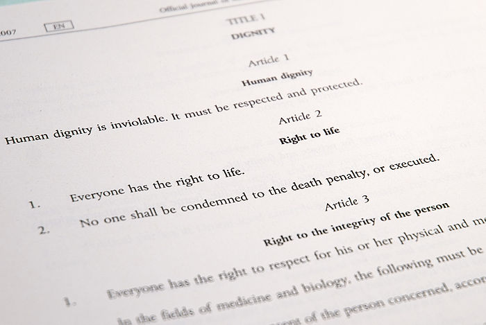 Article 2 of the Charter affirms the prohibition on capital punishment in the EU.
