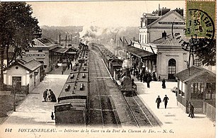 Les voies et les quais, vers 1917.