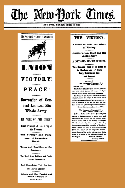 File:18650410 Surrender of General Lee and His Whole Army - The New York Times.png