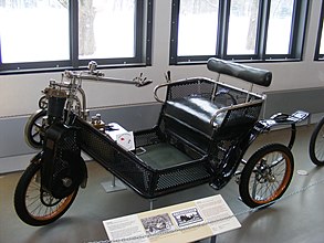 1904 Cyklonette von oben gesehen - Deutsches Museum Verkehrszentrum