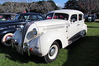 Australian 1937 Hudson Terraplane with body built by Ruskin Motor Works 1937 Hudson Terraplane Sedan (26422312613).jpg