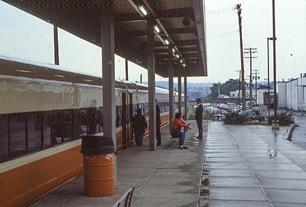 PATrain at the McKeesport Transportation Center, 1985