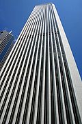 Aon Center in Chicago was the tallest structure clad in marble upon its completion. The marble however proved to be fragile, and the building was re-clad in a similarly-colored granite at an extreme financial cost.