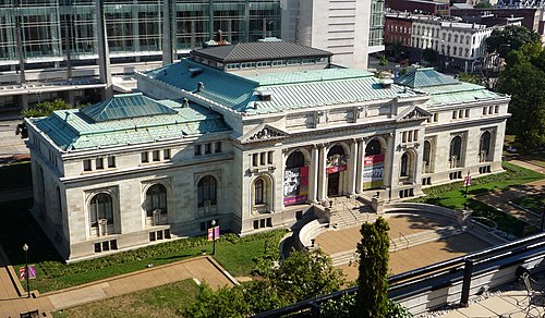 The Historical Society of Washington, D.C. is located in a former Carnegie library and is on the U.S. National Register of Historic Places.
