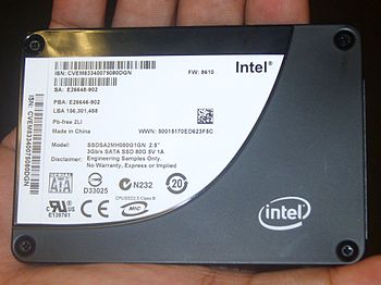 2008 Intel Developer Forum Taiwan: Intel SSD 80G.