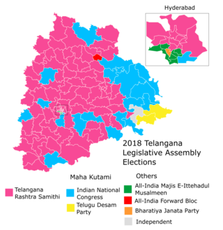 <span class="mw-page-title-main">2018 Telangana Legislative Assembly election</span> 2nd Telangana Legislative Assembly election