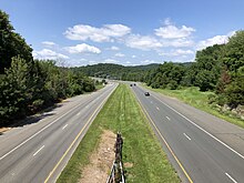 Route 15 northbound in Sparta Township