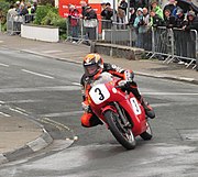 Ryan Farquhar - 350 cc Honda Junior Classic Manx Grand Prix 2011, Parliament Square, Ramsey 350cc Junior Classic Race 2011 IMG 0011.jpg