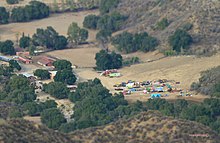 The storage area of the Wipeout set at Sable Ranch, as seen in 2013 ABC Wipeout Sable Ranch set storage from above.jpg