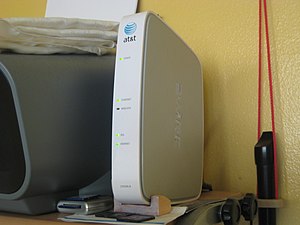 A 2701HG-B wireless gateway by 2Wire in California, USA issued by AT&T AT&T 2Wire 2701HG-B.JPG