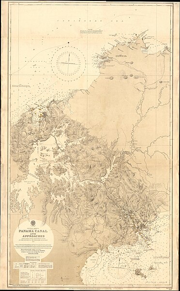 File:Admiralty Chart No 657 Panama Canal and Approaches, Published 1914, New Edition 1915.jpg