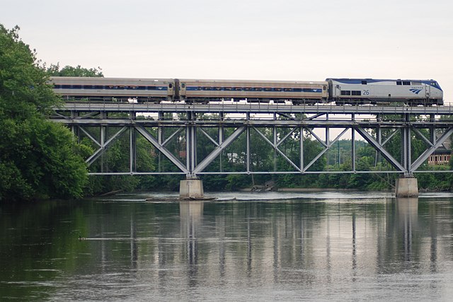 The Wolverine crossing the St. Joseph River at Niles, Michigan in July 2009