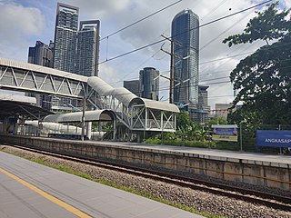 <span class="mw-page-title-main">Angkasapuri Komuter station</span> Railway station in Kuala Lumpur, Malaysia