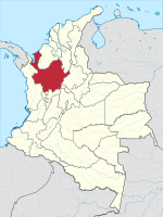 Location of Antioquia