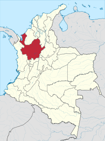 Poziția localității Antioquia