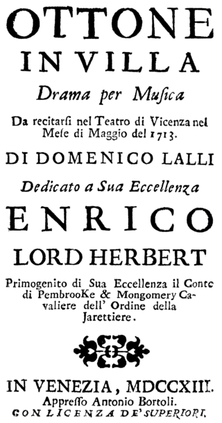 <i>Ottone in villa</i> Opera by Antonio Vivaldi