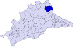 Gemeindelage in der Provinz Málaga