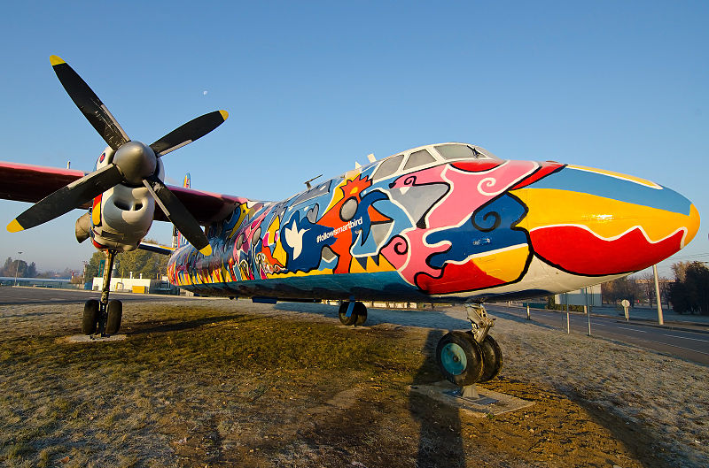 File:Art on an Antonov An-24B at Kyiv Zhulyany Airport.jpeg