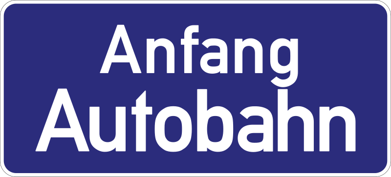 File:Autobahnauffahrt - Ankündigungstafel unmittelbar am Autobahnanfang - vor Einführung der StVO 1956.svg