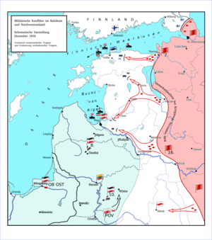 Lettischer Unabhängigkeitskrieg: Chronologie, Vorgeschichte, Erster Abschnitt: Abwehr der sowjetischen Invasion