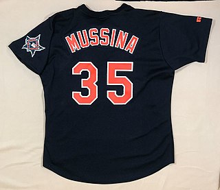 1993 Baltimore Orioles #35 Mike Mussina alternate jersey