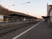 Die Gleisanlagen und Bahnsteige (Februar 2019)