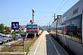 Bahnhof Steindorf mit der Abzweigung der Mattigtalbahn