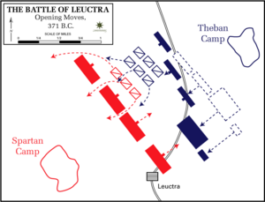 Карта первого этапа битвы