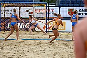 Deutsch: Beachhandball Europameisterschaften 2019 (Beach handball Euro); Tag 6: 7. Juli 2019 – Spiel um Platz Drei, Frauen, Kroatien-Niederlande 0:2 (14:23, 20:22) English: Beach handball Euro; Day 6: 7 July 2019 – Women's Bronze Medal Match – Croatia-Netherlands 0:2 (14:23, 20:22)