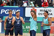 Deutsch: Beachhandball Europameisterschaften 2019 (Beach handball Euro); Tag 6: 7. Juli 2019 – Männerfinale, Dänemark-Norwegen 2:0 (25:18, 19:16) English: Beach handball Euro; Day 6: 7 July 2019 – Men's Final – Denmark-Norway 2:0 (25:18, 19:16)