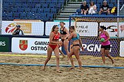 Deutsch: Beachhandball Europameisterschaften 2019 (Beach handball Euro); Tag 5: 6. Juli 2019 – Frauen, Halbfinale, Kroatien-Dänemark 1:2 (12:19, 17:10, 4:7) English: Beach handball Euro; Day 5: 6 July 2019 – Semifinal Men – Croatia-Denmark 1:2 (12:19, 17:10, 4:7)