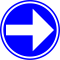 Belgian traffic sign D1b rechts.svg