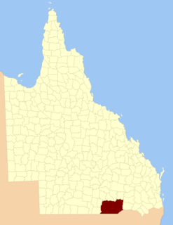 County of Belmore Cadastral in Queensland, Australia