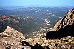 Vue de la Grande Kabylie depuis les cimes du Djurdjura (Algérie)