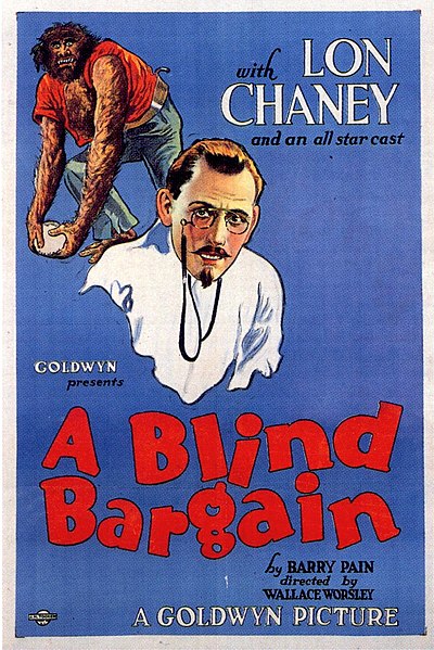 Wallace Beery (background) and Lon Chaney, on the original, 1922 theatrical poster