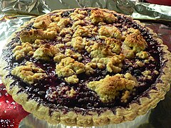 Blueberry Pie with Almond Crumb Topping, May 2009.jpg