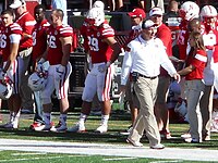 Bo Pelini on the sideline (Nebraska vs. Rutgers, 2014).jpg